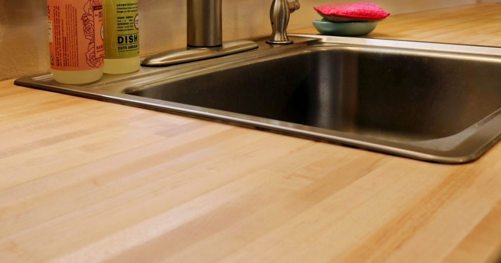 Diy Sink Install With Butcher Block Countertops Hardwood Reflections 