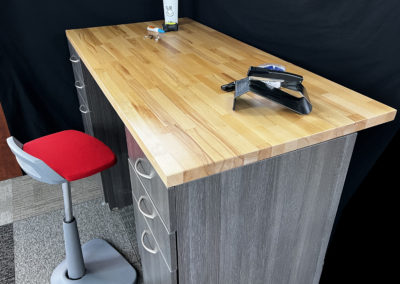 Desk with Beech Butcher Block Finished in