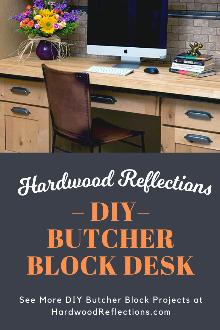 DIY Butcher Block Desk
