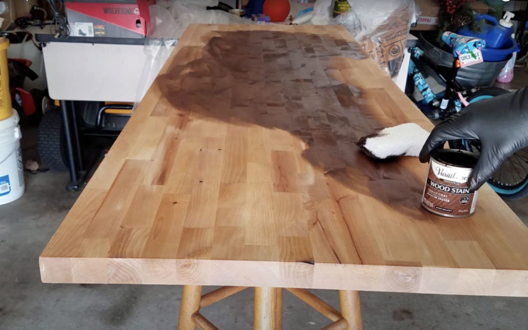 How To Prepare & Stain Your Hardwood Butcher Block — Perfect For Beginners