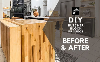 DIY Butcher Block Befores & Afters